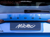 460904 Rail Black Bar above rear license plate Škoda Octavia IV rear black rail 