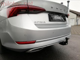 4 688 22 Dummy - exhaust tailpipes with center bar, Alu Brush, Octavia IV., Limousine / Combi / Hybrid, from 2020