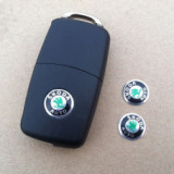 3T0837891 key logo 14mm Škoda green original