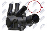 NTY THERMOSTAT WITH COVER DACIA DOKKER 12-, RENAULT CAPTUR, CLIO IV, KANGOO, MEGANE SCENIC 13- 1.2
