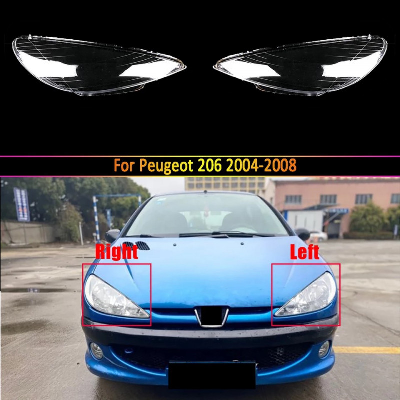 LENS:PGT:206 Headlight covers Peugeot 206