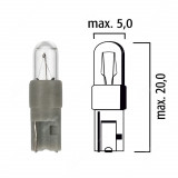SEI-LAMP013GY Dashboard bulb W2x4,6d 12V 0,5W with grey base instrument clusters bulb opel mercedes 12V 0,5W