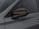  Decorative side mirror cover made from carbon fiber, copper color - left side