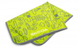 6U0084503 Plush blanket in mamba green Škoda 