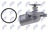 NTY THERMOSTAT WITH COVER MERCEDES C (S202), C (W202), CLK (A208), CLK (C208), E (S210), E (W210), SSANGYONG KORANDO, MUSSO 1.8-2.3 03.93-, DAEWOO KORANDO, MUSSO