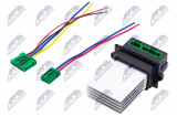 NTY BLOWER RESISTOR + KOSTKA/WTYCZKA REZYSTORA /KIT/CITROEN C2 2003-,C3 2002-,C5 2001-,NISSAN MICRA K12 2003-,NOTE E11 2008-,PEUGEOT 207 2006-,RENAULT CLIO III 2005-,MEGANE II 2002-/WITH AUTOMATIC A/C/