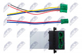 NTY BLOWER RESISTOR + KOSTKA/WTYCZKA REZYSTORA /KIT/CITROEN C2 2003-,C3 2002-,C5 2001-,NISSAN MICRA K12 2003-,NOTE E11 2008-,PEUGEOT 207 2006-,RENAULT CLIO III 2005-,MEGANE II 2002-/WITH AUTOMATIC A/C/