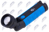 NTY INSPECTION LAMP 10W COB INSPECTION LAMP WYPOSAŻONA W ŹRÓDŁO ŚWIATŁA O MOCY 10W, CO POZWALA NA OSIĄGNIĘCIE STRUMIENIA ŚWIETLNEGO DO 1000 LUMENÓW.LAMPA POSIADA TRZY TRYBY ŚWIECENIA,REGULACJĘ W ZAKRESIE 130