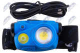 NTY HEADLAMP 3W+3W COB HEADLAMP /ŚWIATŁO GŁÓWNE 1 X 3W COB, MAX. 400LM/ŚWIATŁO POMOCNICZE SPOT 1 X 3W COB, MAX. 300LM/,BARWA ŚWIATŁA: MAX 6500K,CERTYFIKATY: IP65, IK08