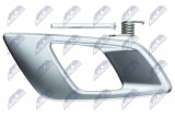 NTY INTERIOR DOOR HANDLE FORD RANGER 2012-2021/STRONA: RIGHT FRONT & REAR-SREBRNO SZARA/