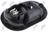NTY INTERIOR DOOR HANDLE FOR FRONT AND REAR DOORS RENAULT CLIO III 2005-,KANGOO 2008-,MODUS 2004-,TWINGO 2007-/RIGHT-SREBRNA/