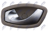 NTY INTERIOR DOOR HANDLE FOR FRONT AND REAR DOORS RENAULT CLIO IV 2012-,MEGANE III 2008-,SCENIC III 2008-/LEFT-SREBRNA,KOLOR:BEŻOWY/