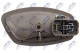 NTY INTERIOR DOOR HANDLE FOR FRONT AND REAR DOORS RENAULT CLIO IV 2012-,MEGANE III 2008-,SCENIC III 2008-/LEFT-SREBRNA,KOLOR:BEŻOWY/
