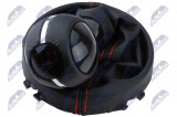 NTY GEAR KNOB+GEAR STICK COVER + FRAME MINI F54/F55/F56/F57/F60 /RED-CZERWONA/