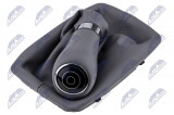 NTY GEAR KNOB+GEAR STICK COVER + FRAME MERCEDES KLASA C W204 2007-/GEARBOX AUTOMATYCZNA-SZARA/