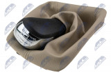 NTY GEAR KNOB+GEAR STICK COVER + FRAME SKODA OCTAVIA II 2004-/6 SPEED-BEIGE/