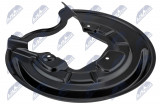 NTY DISC BRAKE DUST SHIELD VW GOLF V (1K1) 03-10, CADDY III 04-15, SKODA OCTAVIA II (1Z3) 04-13 TARCZE 260MM /LEFT, REAR/