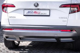 2 835 09,Rear bumper bar, red, Karoq from year 2017,škoda,karoq