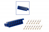 Repair kit connector 14 pin 357 919 971 C plug housing for VW Audi Seat Skoda Cross section: 0.5-1.0mm², Version: Connector + Terminal