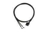 MOST fiber optic cable set, twin pack, protective hose Cable length: 2400 mm