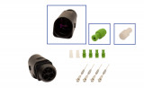 Repair kit connector 4 pin 4B0 973 812 plug housing for VW Audi Seat Skoda Cross section: 0.5-1.0mm², Version: Connector + Terminal
