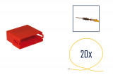 Repair kit connector 20 pin for MINI ISO socket housing compact Cross section: 1.0mm², Version: Assembled Harness