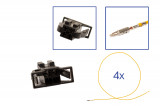 Repair kit connector 4 pin 3B0 972 722 plug housing for VW Audi Seat Skoda Cross section: 0.5mm², Version: Assembled Harness