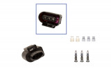 Repair kit connector 3 pin 1J0 973 723 plug housing for VW Audi Seat Skoda Cross section: 1.5-2.5mm², Version: Connector + Terminal