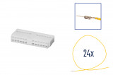 QuadLock Insert 24 pin Cross section: 0.75mm², Version: Assembled Harness