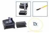 Repair kit connector 12 pin 8364664 socket housing Cross section: 0.5mm², Version: Assembled Harness