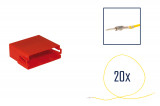 Repair kit connector 20 pin for MINI ISO socket housing compact Cross section: 0.5mm², Version: Assembled Harness