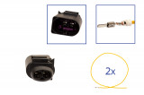 Repair kit connector 2 pin 8D0 973 822 plug housing for VW Audi Seat Skoda Cross section: 2.5mm², Version: Assembled Harness