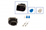 Repair kit connector 2 pin 8D0 973 822 plug housing for VW Audi Seat Skoda Cross section: 0.5-1.0mm², Version: Connector + Terminal