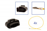 Repair kit connector 4 pin 1J0 973 724 plug housing for VW Audi Seat Skoda Cross section: 2.5mm², Version: Assembled Harness