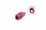 FAKRA socket housing - female like 6Q0 035 576 K Plug: Coding H / heather violet