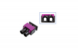 FAKRA double plug housing - male like 6Q0 035 671 K Plug: Coding A / deep black