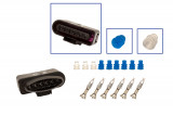 Repair kit connector 6 pin 1J0 973 726 plug housing for VW Audi Seat Skoda Cross section: 0.5-1.0mm², Version: Connector + Terminal