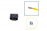 Repair kit connector 8 pin 4F0 972 708 plug housing for VW Audi Seat Skoda Cross section: 0.75mm², Version: Assembled Harness