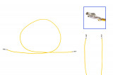 Repair cable, single cable 2.8mm flat plug with latching lug 0.5 Version: Equipped on both sides