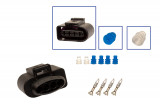 Repair kit connector 4 pin 1J0 973 724 plug housing for VW Audi Seat Skoda Cross section: 0.5-1.0mm², Version: Connector + Terminal