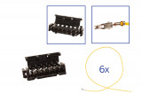 Repair kit connector 6 pin 893 971 636 plug housing for VW Audi Seat Skoda Cross section: 0.5mm², Version: Assembled Harness