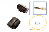 Repair kit connector 10 pin 1J0 973 735 socket housing for VW Audi Seat Skoda Cross section: 2.5mm², Version: Assembled Harness