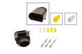 Repair kit connector 3 pin 1J0 973 803 plug housing for VW Audi Seat Skoda Cross section: 0.5-1.0mm², Version: Connector + Terminal