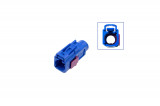 FAKRA socket housing - female like 6Q0 035 576 K Plug: Coding C / signal blue