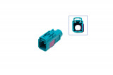 FAKRA socket housing - female like 6Q0 035 576 K Plug: Codierung Z / water blue