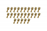 FASTIN-FASTON push-on contact brass blank 0,5 - 1,5 mm² Quantity: 25 pieces