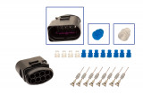 Repair kit connector 4 pin 8D0 973 834 plug housing for VW Audi Seat Skoda Cross section: 0.5-1.0mm², Version: Connector + Terminal