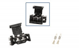 Repair kit connector 2 pin 893 971 632 flat contact housing for VW Audi Seat Skoda Cross section: 0.5-1.0mm², Version: Connector + Terminal