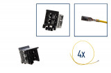 Repair kit connector 4 pin plug housing Hirschmann 4 MB A 220 545 3928 Cross section: 2.5mm², Version: Assembled Harness