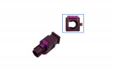 FAKRA plug housing - male like 6Q0 035 575 K Plug: Coding D / bordeaux violet